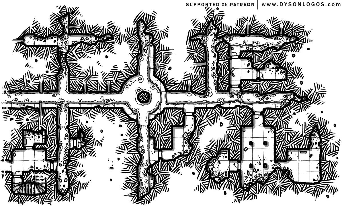 Mappa: Dungeon su Scheda II - Mappa 9 - Fogne Antiche