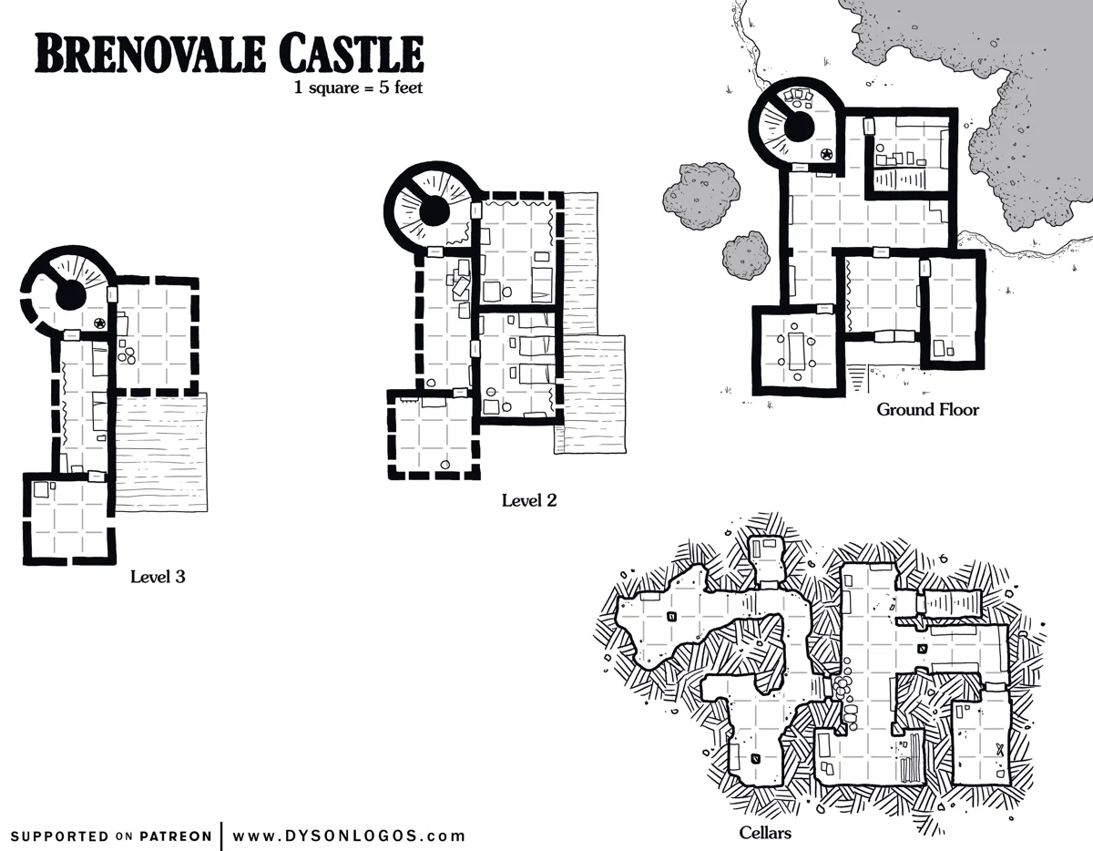 Mappa: Il Castello di Brenovale