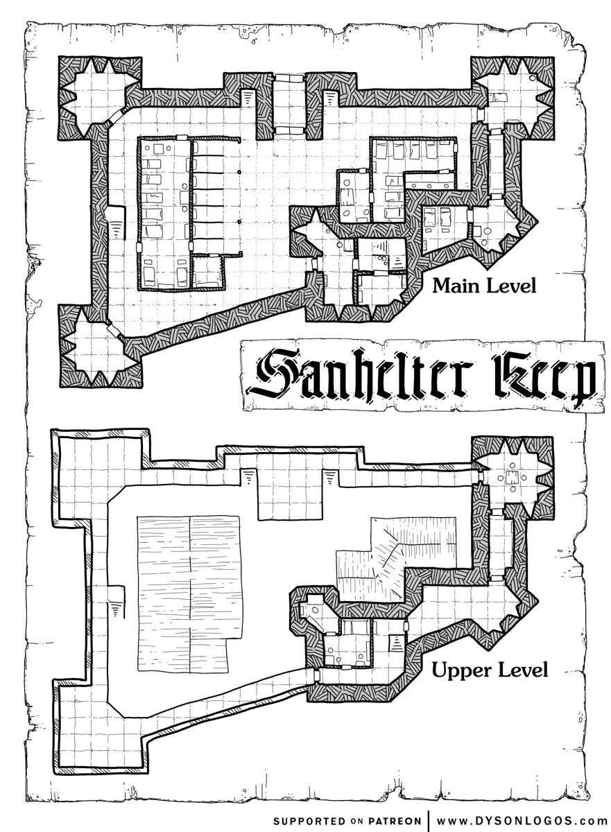 Mappa: Il Fortino di Sanhelter