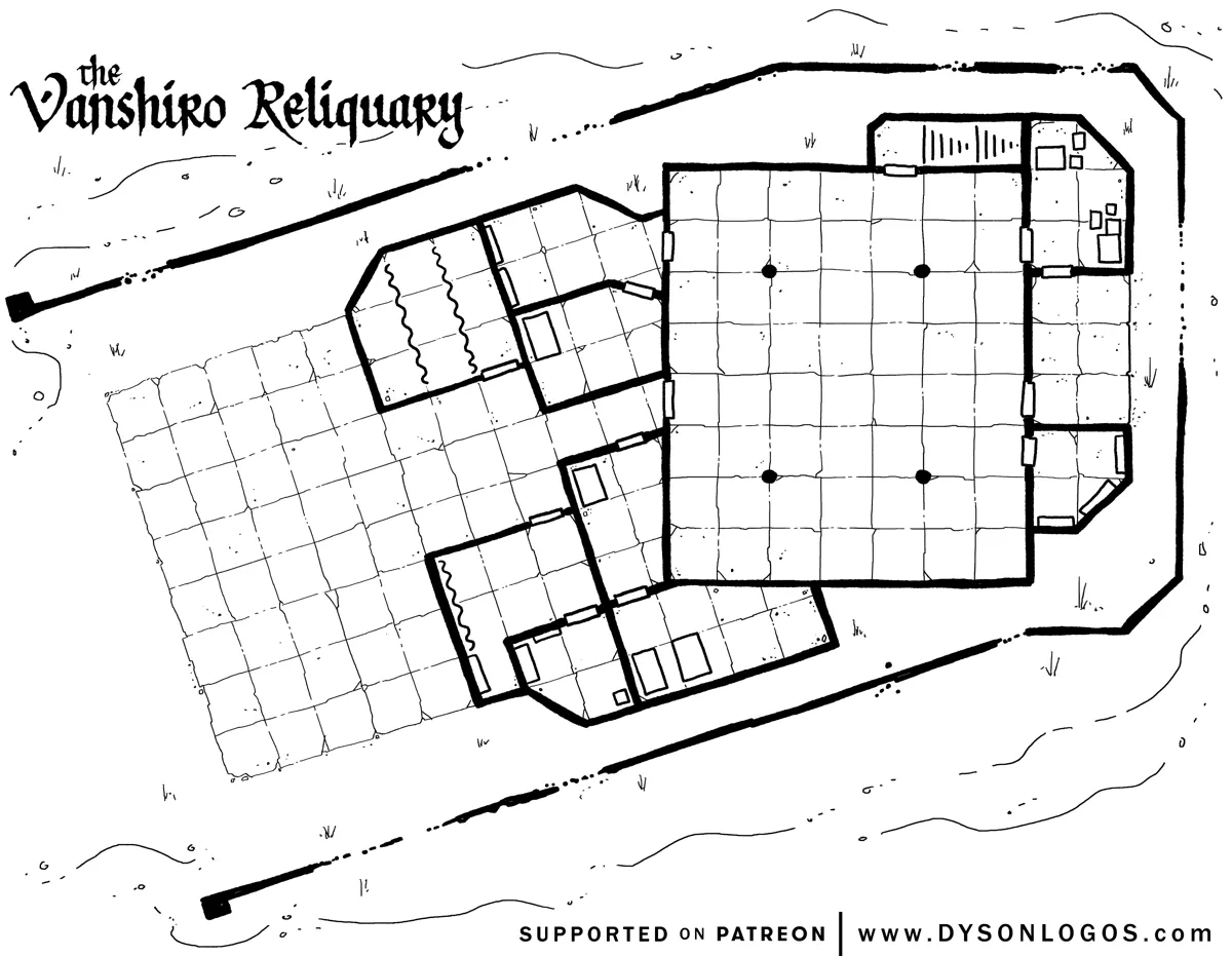 Mappa: Il Reliquiario di Vanshiro