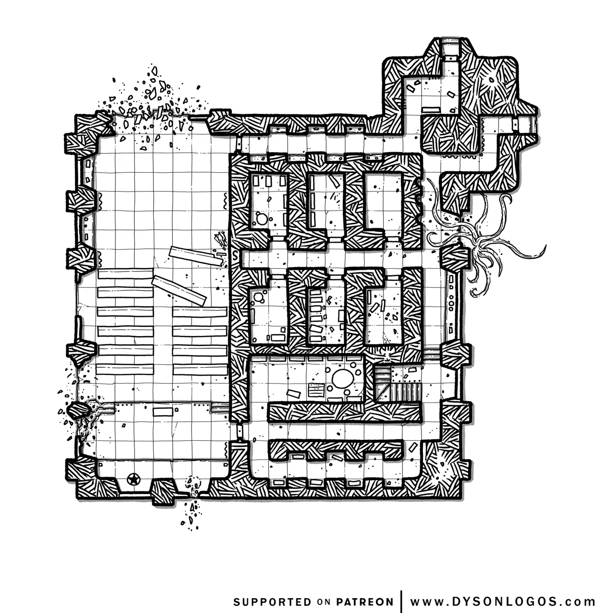 Mappa: Il Tempio Caduto