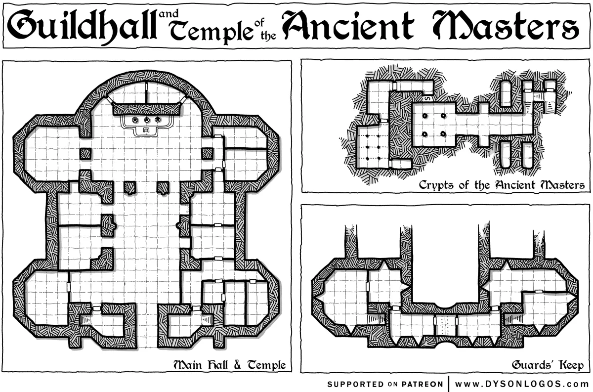 Mappa: Il Tempio della Gilda