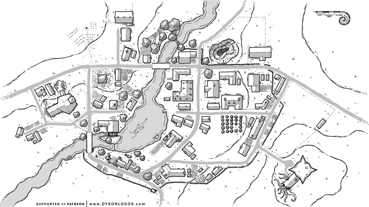 Mappa: Il Villaggio di Millbrook