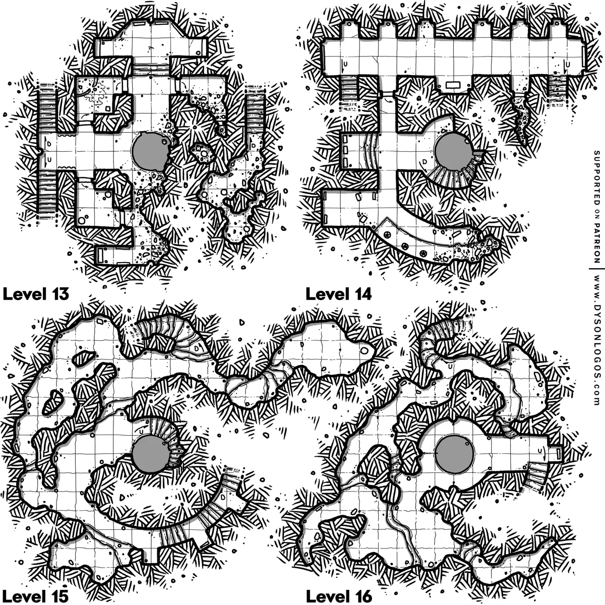 Mappa: La Caduta di Iseldec - Livelli 13-16