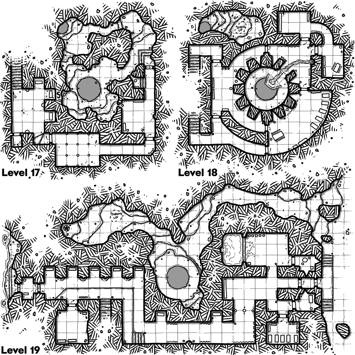 Mappa: La Caduta di Iseldec - Livelli 17-19
