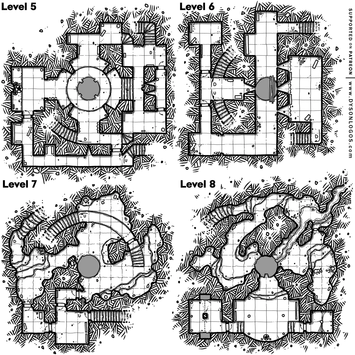 Mappa: La Caduta di Iseldec (Livelli 5-8)