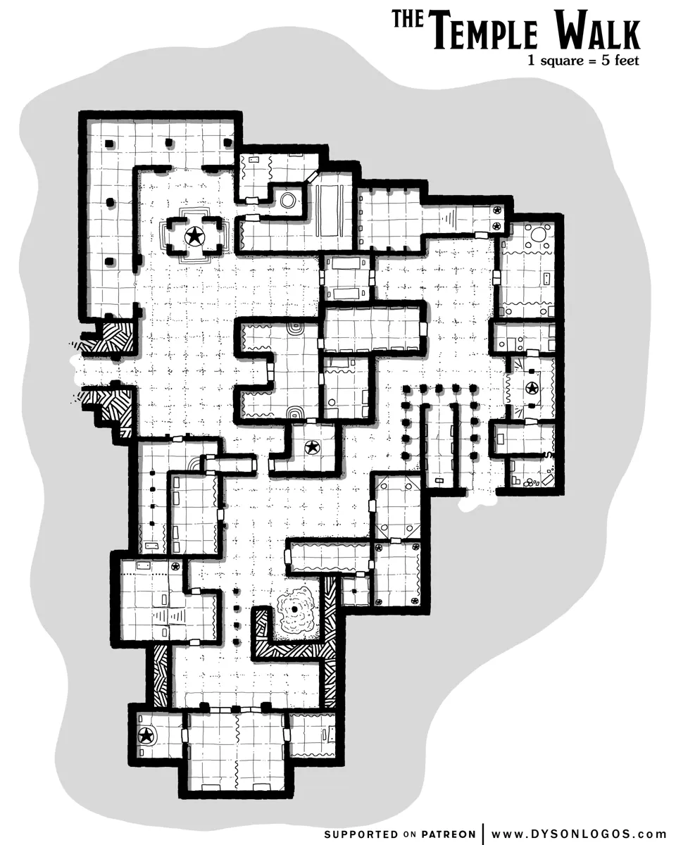 Mappa: La Passeggiata del Tempio