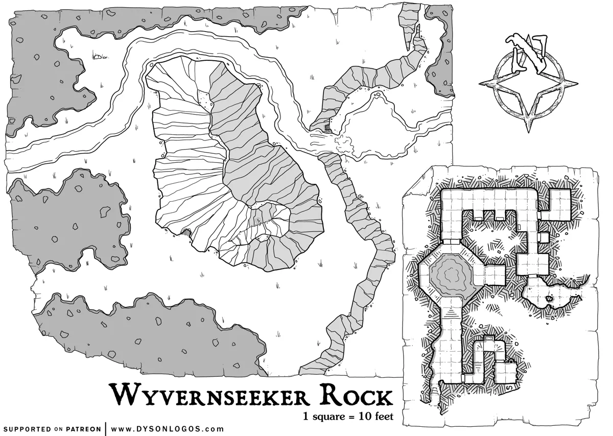 Mappa: La Roccia di Wyvernseeker
