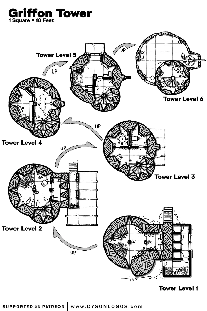 Mappa: La Torre del Grifone