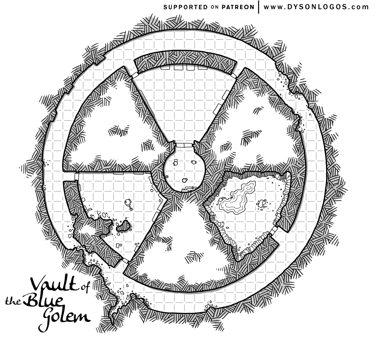 Mappa: La Volta del Golem Blu