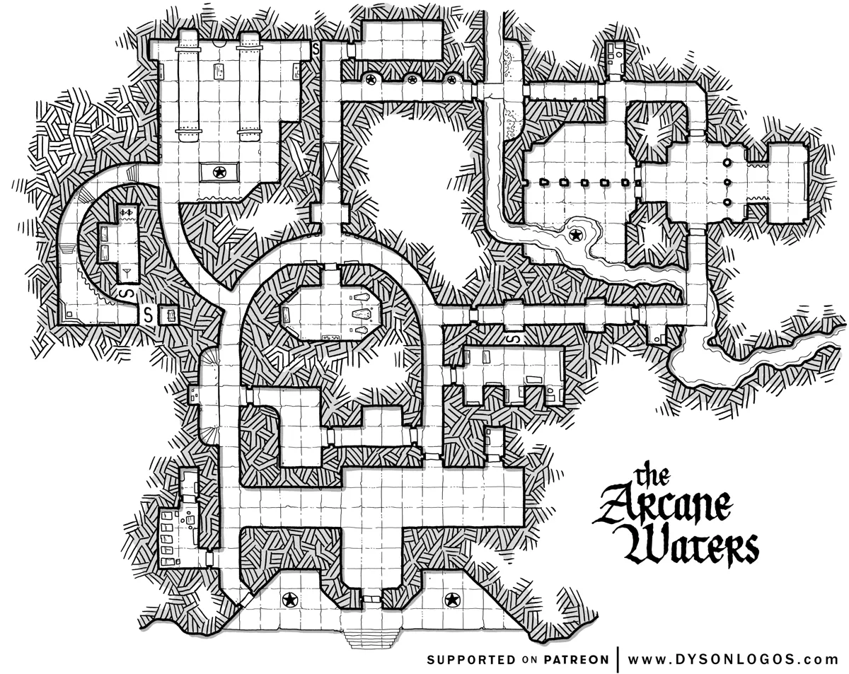 Mappa: Le Acque Arcane