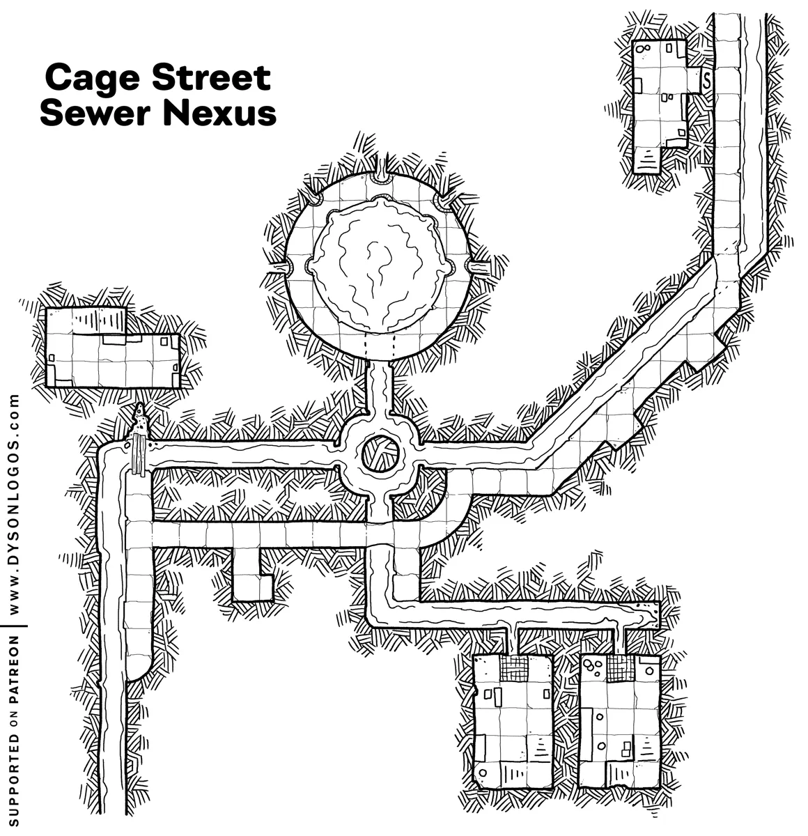 Mappa: Le Fogne di Via Cage