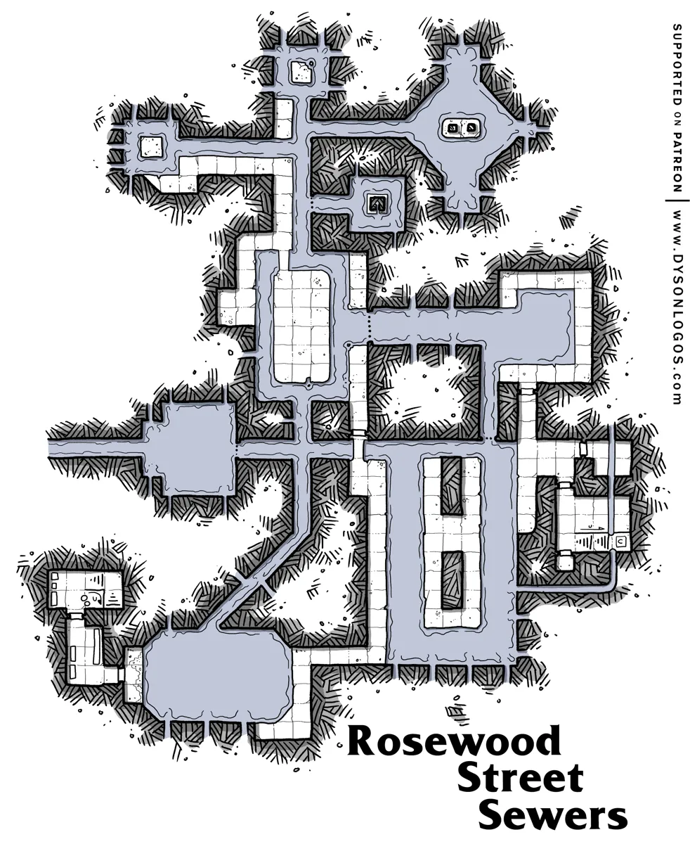Mappa: Le Fogne di Via Rosewood