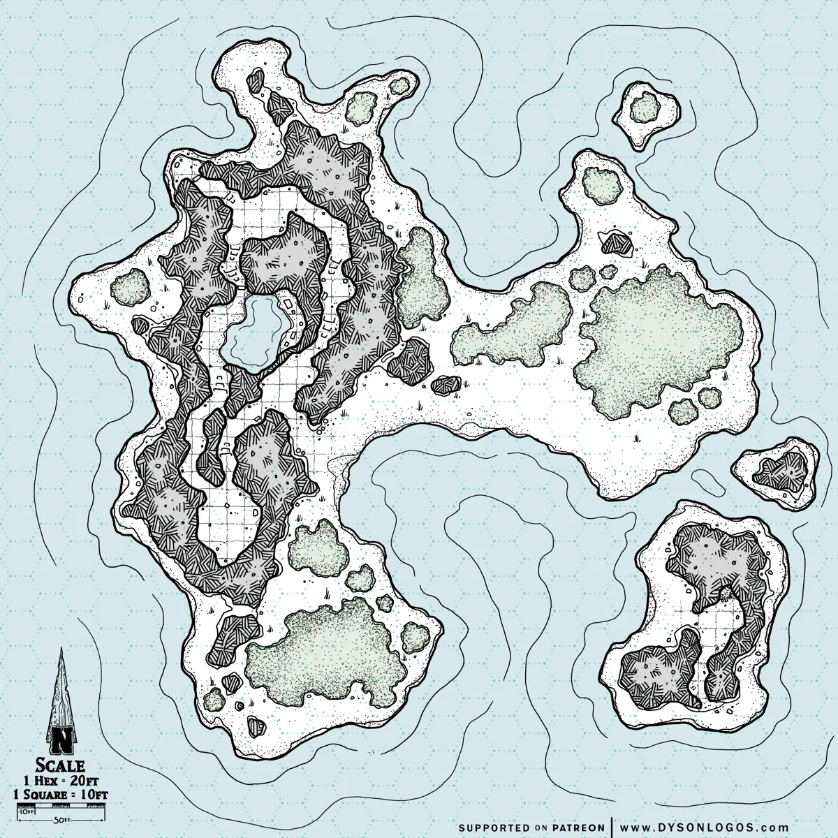 Mappa: L'Isola del Tesoro dei Pirati