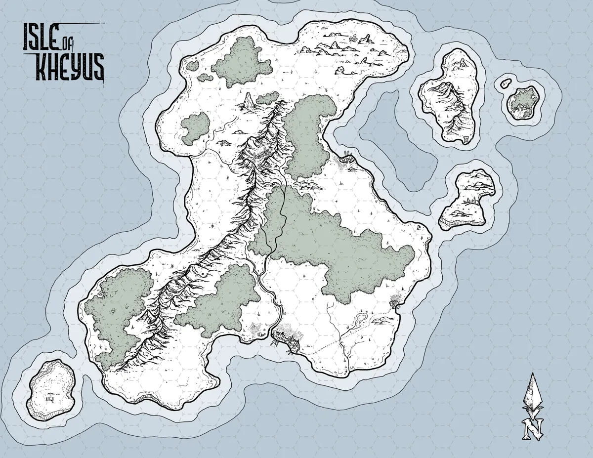 Mappa: L'Isola di Kheyus