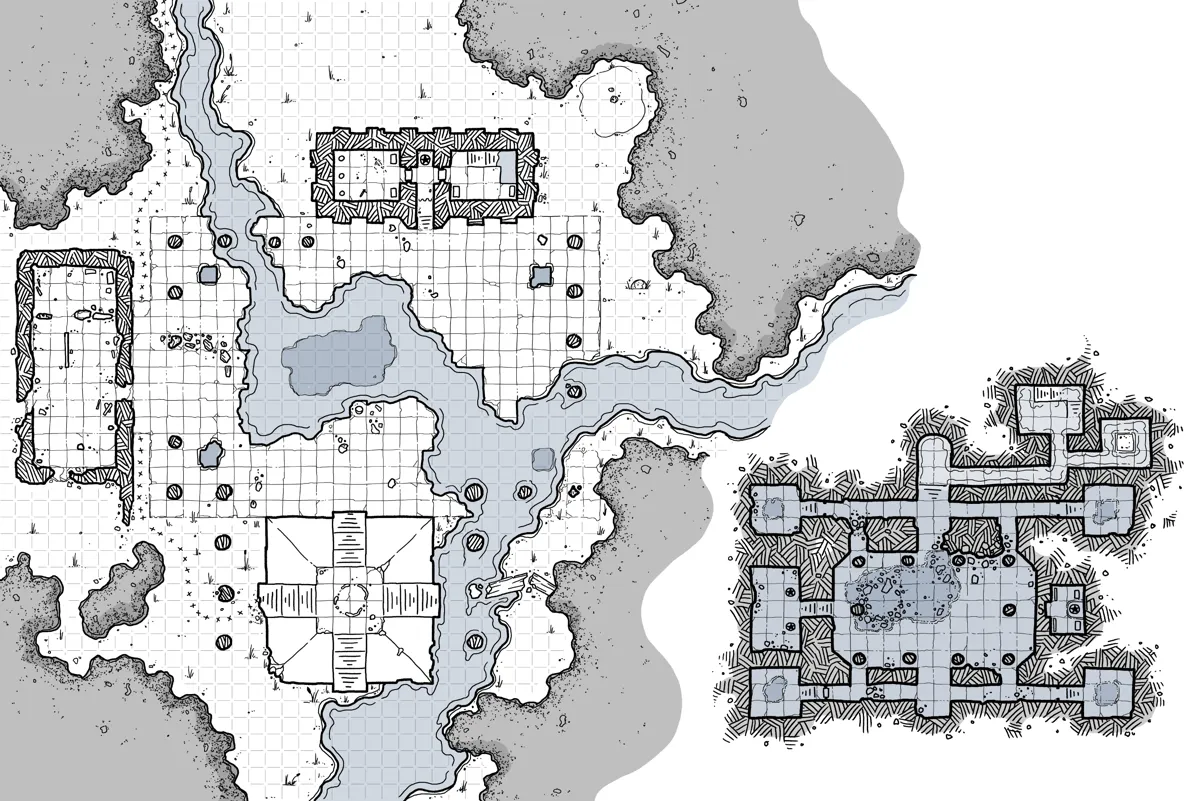 Mappa: Rovine del Tempio / Nido del Froghemoth
