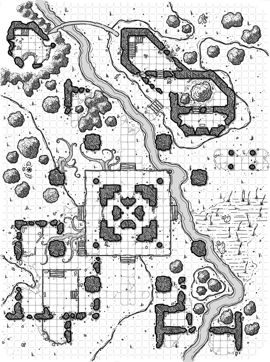 Mappa: Rovine dell'Artiglio dei Tramonti - Mappa 2