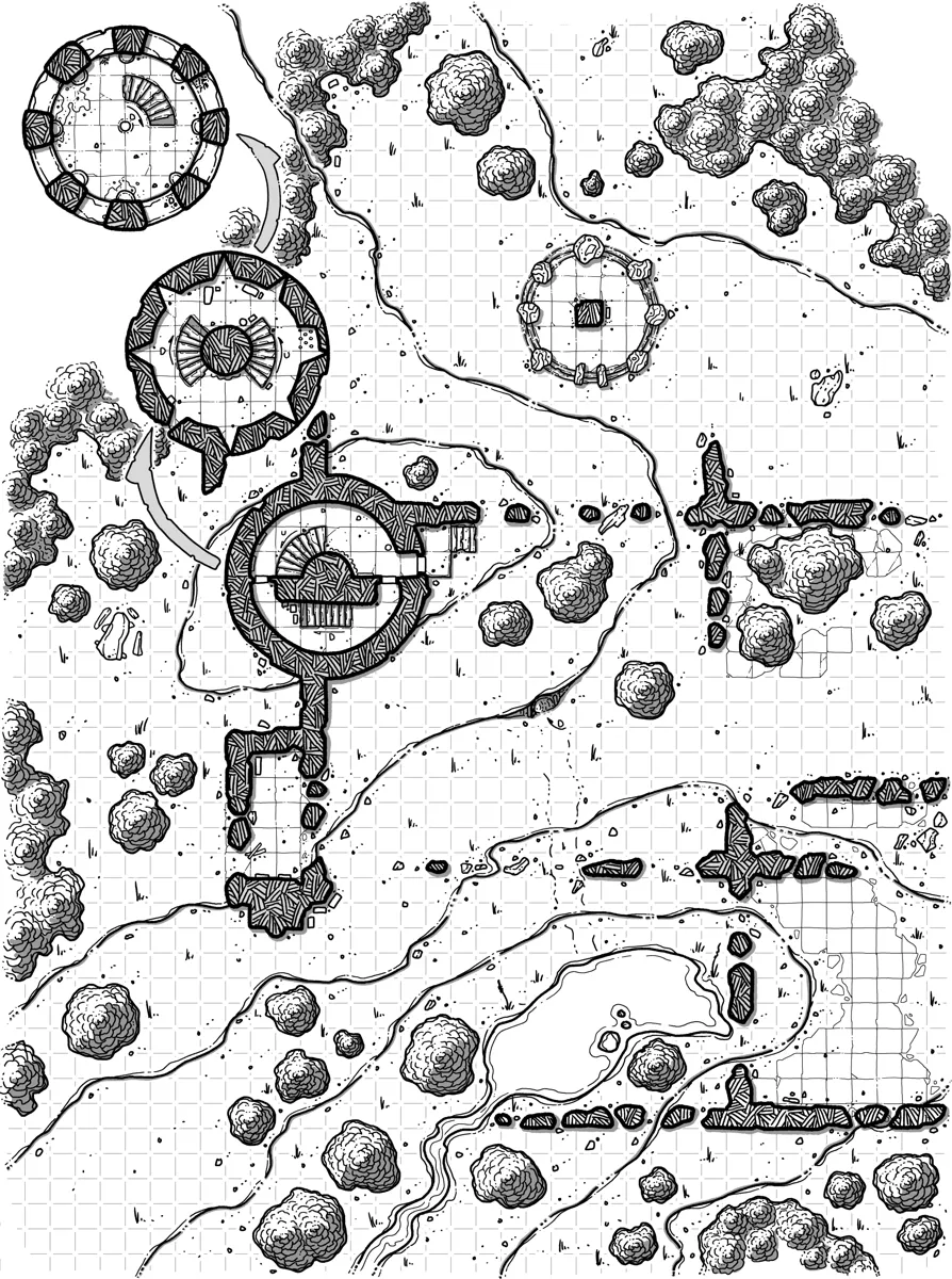 Mappa: Rovine dell'Artiglio dei Tramonti - Mappa 3