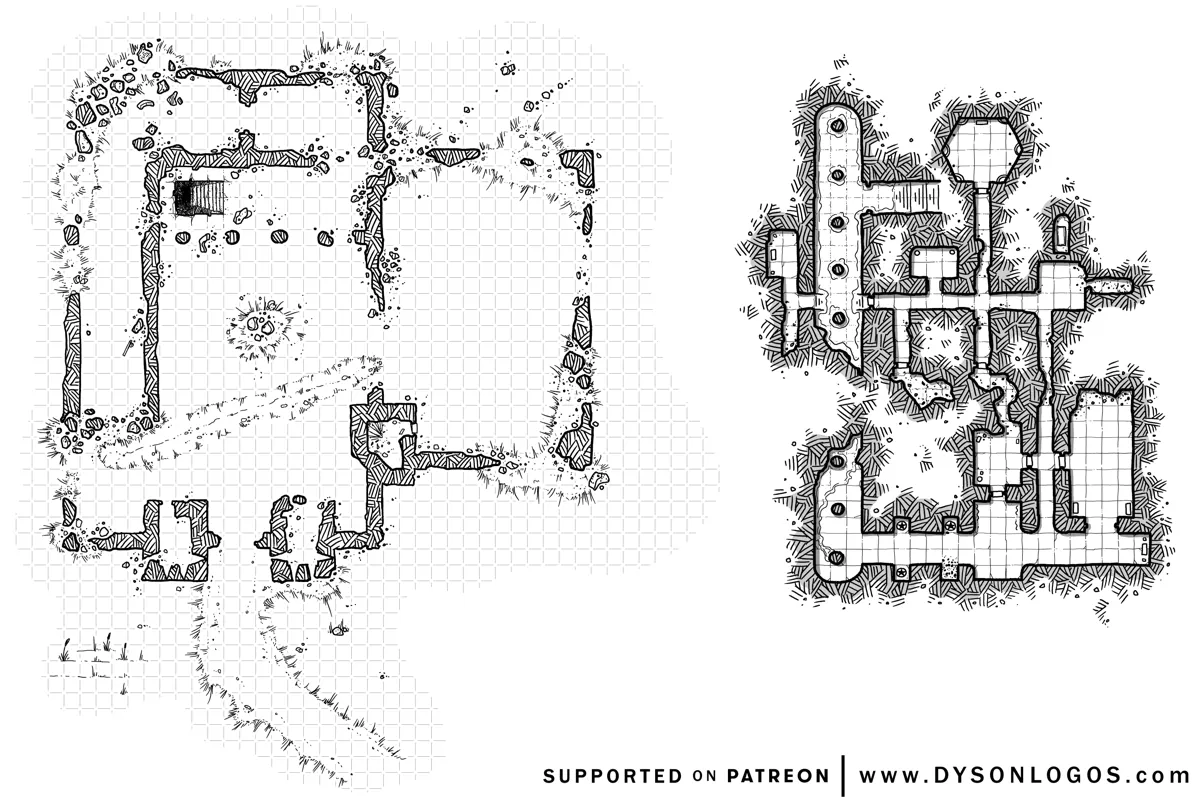 Mappa: Rovine e Sotterranei del Vecchio Forte