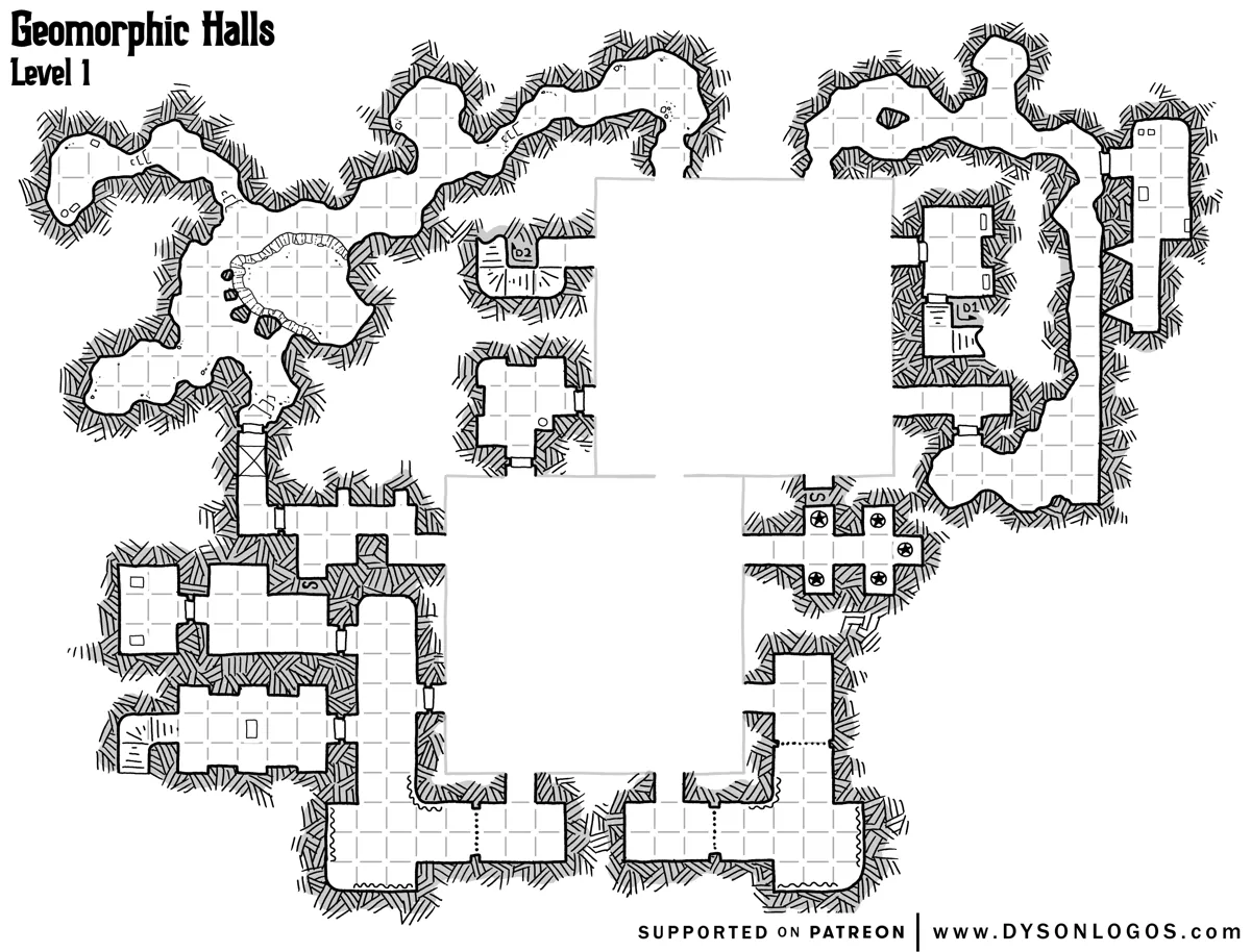 Mappa: Sale Geomorfiche Livello 1