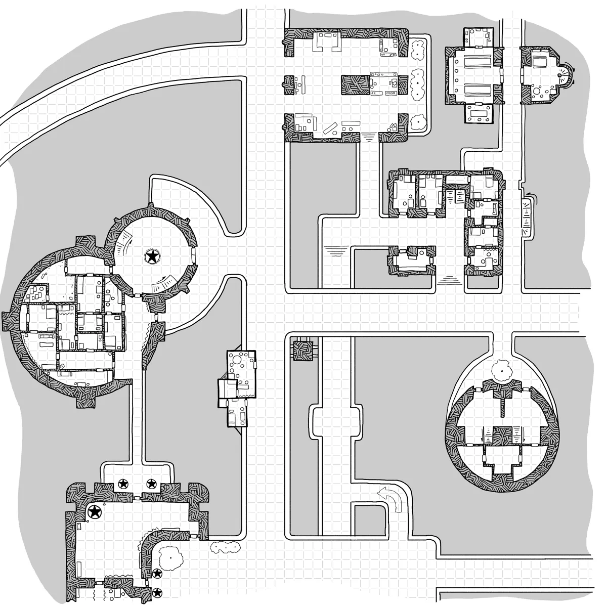 Mappa: Sharn Heights - Nodo dei Ponti Celesti