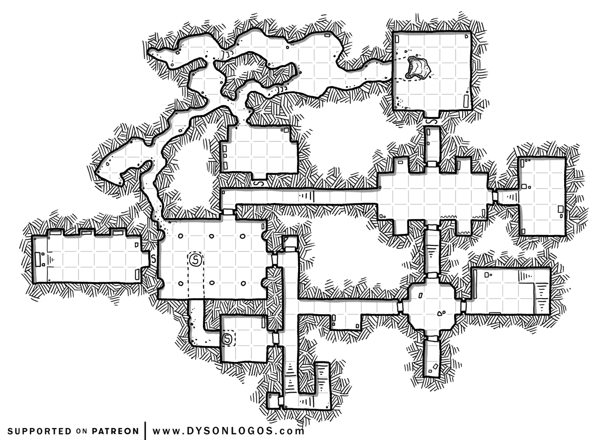 Mappa: Sotterranei della Stella di Ferro