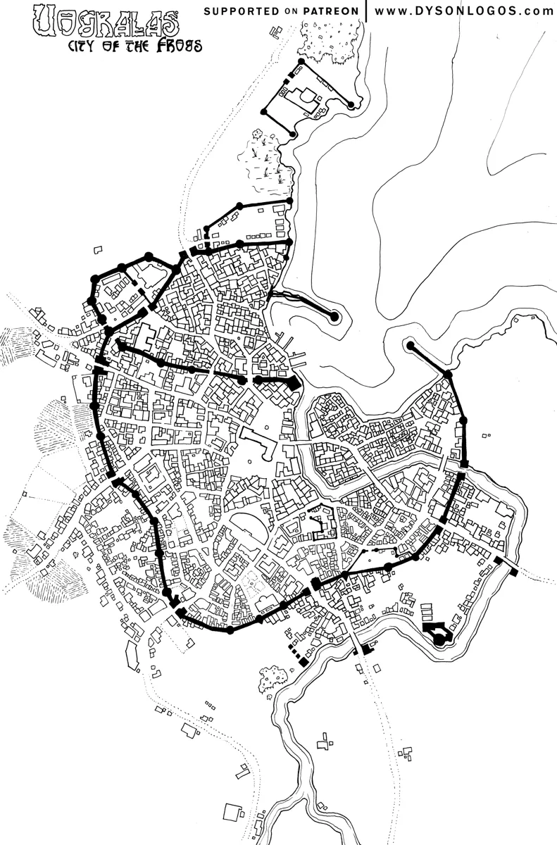 Mappa: Uogralas, Città delle Rane